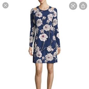 Ivanka Trump floral cold shoulder dress
